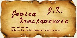Jovica Krastavčević vizit kartica